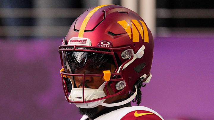 Washington Commanders quarterback Jayden Daniels