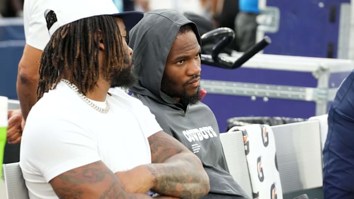 Dallas Cowboys defensive end Micah Parsons watches in the second half against the Los Angeles Rams at the SoFi Stadium. 