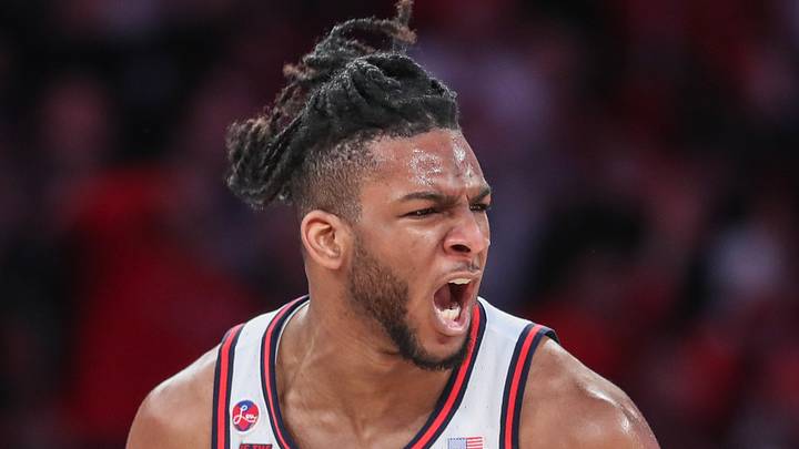 St. John's Red Storm forward Zuby Ejiofor (24) at Madison Square Garden on February 16, 2025 St. John's Red Storm forward Zuby Ejiofor (24) at Madison Square Garden on February 16, 2025