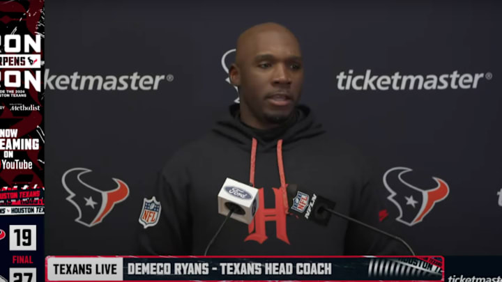 DeMeco Ryans speaks to the media on Dec. 21, 2024.