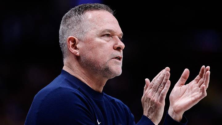Mar 14, 2025; Denver, Colorado, USA; Denver Nuggets head coach Michael Malone in the second quarter against the Los Angeles Lakers at Ball Arena. Mandatory Credit: Isaiah J. Downing-Imagn Images Mar 14, 2025; Denver, Colorado, USA; Denver Nuggets head coach Michael Malone in the second quarter against the Los Angeles Lakers at Ball Arena. Mandatory Credit: Isaiah J. Downing-Imagn Images