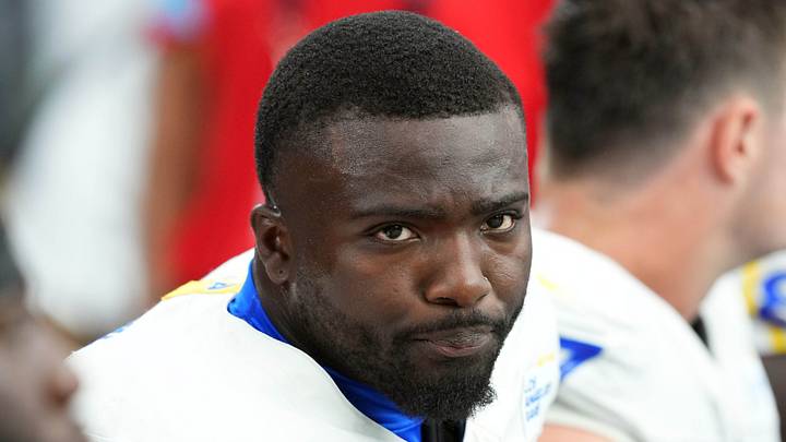 Los Angeles Rams linebacker Byron Young. Los Angeles Rams linebacker Byron Young.