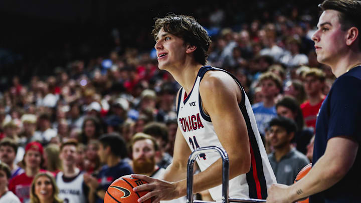Gonzaga forward Braden Huff during 2024 Kraziness in the Kennel.