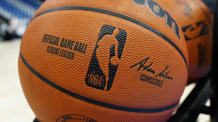 Apr 19, 2025; Denver, Colorado, USA; General view of a NBA Wilson basketball before the game between the LA Clippers against the Denver Nuggets at Ball Arena. Mandatory Credit: Ron Chenoy-Imagn Images Apr 19, 2025; Denver, Colorado, USA; General view of a NBA Wilson basketball before the game between the LA Clippers against the Denver Nuggets at Ball Arena. Mandatory Credit: Ron Chenoy-Imagn Images