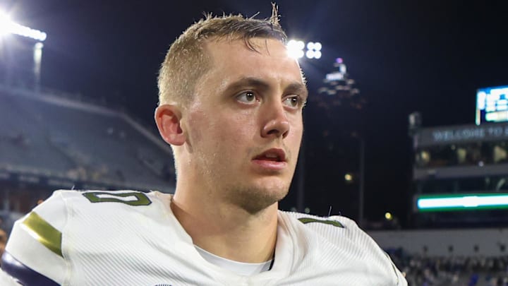Carolina Panthers quarterback Haynes King 