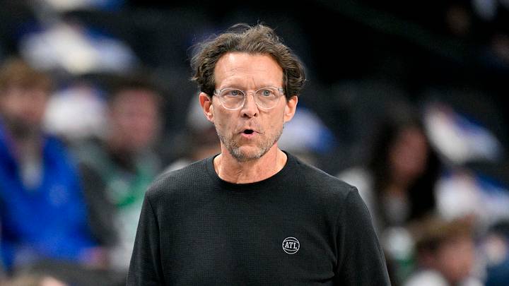 Atlanta Hawks head coach Quin Snyder looks on during the game between the Mavericks and the Hawks at American Airlines Center on Oct 16, 2026 Atlanta Hawks head coach Quin Snyder looks on during the game between the Mavericks and the Hawks at American Airlines Center on Oct 16, 2026