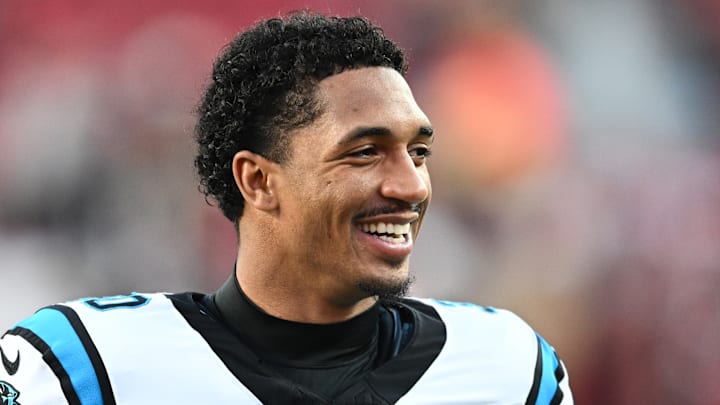 Carolina Panthers running back Chuba Hubbard Carolina Panthers running back Chuba Hubbard