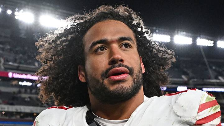 San Francisco 49ers linebacker Eric Kendricks (43). Mandatory Credit: Eric Hartline-Imagn Images San Francisco 49ers linebacker Eric Kendricks (43). Mandatory Credit: Eric Hartline-Imagn Images