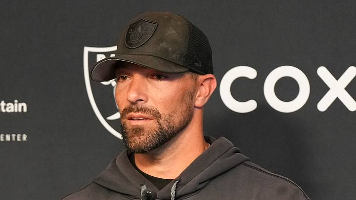 Jun 3, 2026; Henderson, NV, USA; Las Vegas Raiders defensive coordinator Rob Leonard speaks during a news conference during organized team activities at Intermountain Health Performance Center. Mandatory Credit: Candice Ward-Imagn Images Jun 3, 2026; Henderson, NV, USA; Las Vegas Raiders defensive coordinator Rob Leonard speaks during a news conference during organized team activities at Intermountain Health Performance Center. Mandatory Credit: Candice Ward-Imagn Images