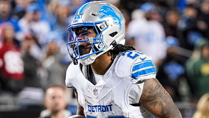 Detroit Lions running back Jahmyr Gibbs (26). Detroit Lions running back Jahmyr Gibbs (26).