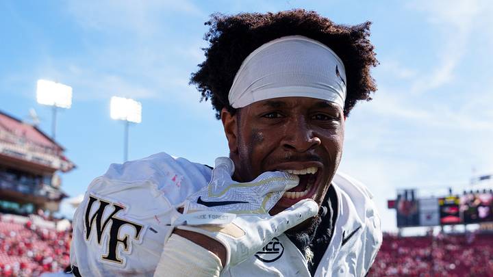 Demon Deacons defensive lineman Langston Hardy (11) celebrates after winning against the Louisville Cardinals Mandatory Credit: Chris Carter-Imagn Images Demon Deacons defensive lineman Langston Hardy (11) celebrates after winning against the Louisville Cardinals Mandatory Credit: Chris Carter-Imagn Images