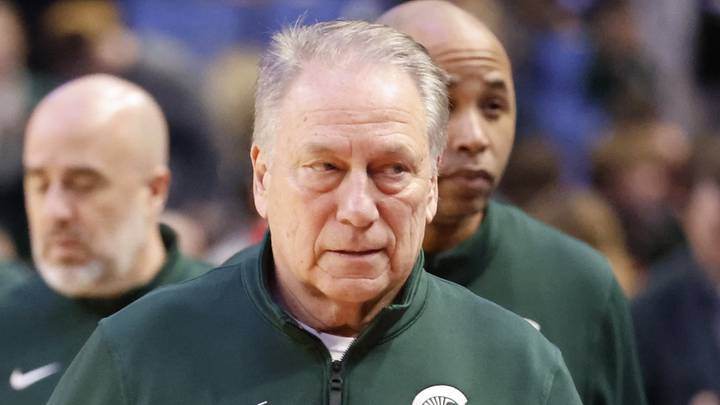 Michigan State's Tom Izzo walks in with his staff against Louisville in the second round of the NCAA Tournament at the KeyBank Center on Saturday, March 21, 2026. Michigan State's Tom Izzo walks in with his staff against Louisville in the second round of the NCAA Tournament at the KeyBank Center on Saturday, March 21, 2026.