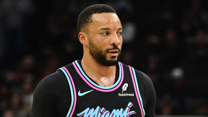 Feb 24, 2026; Milwaukee, Wisconsin, USA; Miami Heat guard Norman Powell (24) looks on . (Mandatory Credit: Benny Sieu-Imagn Images) Feb 24, 2026; Milwaukee, Wisconsin, USA; Miami Heat guard Norman Powell (24) looks on . (Mandatory Credit: Benny Sieu-Imagn Images)