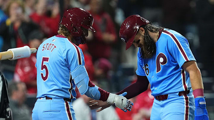 Philadelphia Phillies' Brandon Marsh and Bryson Stott both hit home runs in Thursday's 5-0 win over the Pittsburgh Pirates