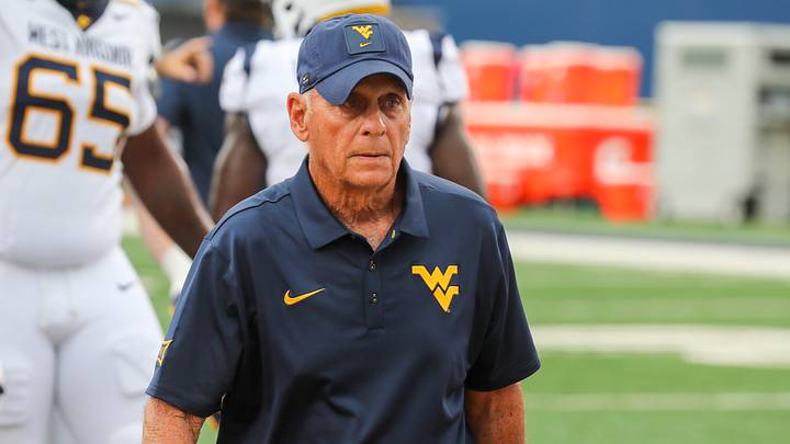 Sep 5, 2026; Morgantown, West Virginia, USA; West Virginia University offensive line coach Rick Trickett during warmups before their game against the Coastal Carolina Chanticleers at Milan Puskar Stadium. Mandatory Credit: Ben Queen-Imagn Images Sep 5, 2026; Morgantown, West Virginia, USA; West Virginia University offensive line coach Rick Trickett during warmups before their game against the Coastal Carolina Chanticleers at Milan Puskar Stadium. Mandatory Credit: Ben Queen-Imagn Images
