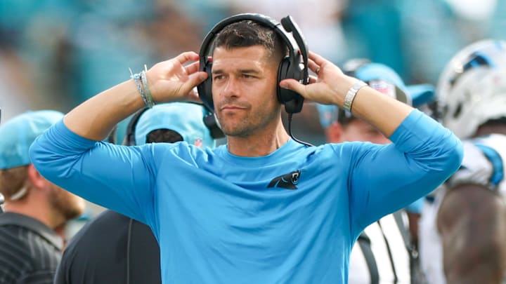 Carolina Panthers head coach Dave Canales