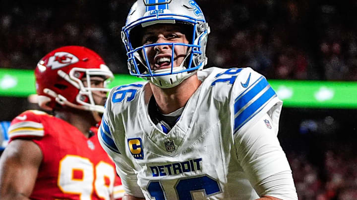 Detroit Lions quarterback Jared Goff (16) against Kansas City Chiefs