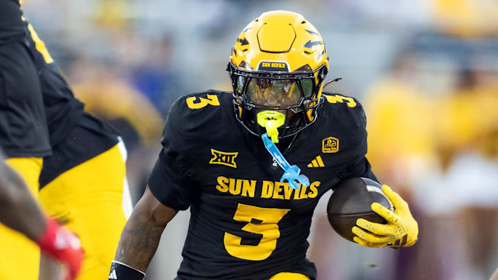 Arizona State Sun Devils running back Raleek Brown against the Houston Cougars at Mountain America Stadium. 