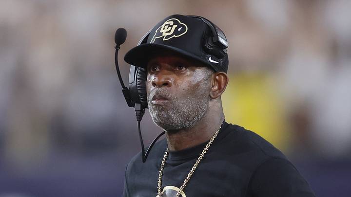 Sep 3, 2026; Atlanta, Georgia, USA; Colorado Buffaloes head coach Deion Sanders reacts in the first half against the Georgia Tech Yellow Jackets at Bobby Dodd Stadium at Hyundai Field. Mandatory Credit: Brett Davis-Imagn Images Sep 3, 2026; Atlanta, Georgia, USA; Colorado Buffaloes head coach Deion Sanders reacts in the first half against the Georgia Tech Yellow Jackets at Bobby Dodd Stadium at Hyundai Field. Mandatory Credit: Brett Davis-Imagn Images