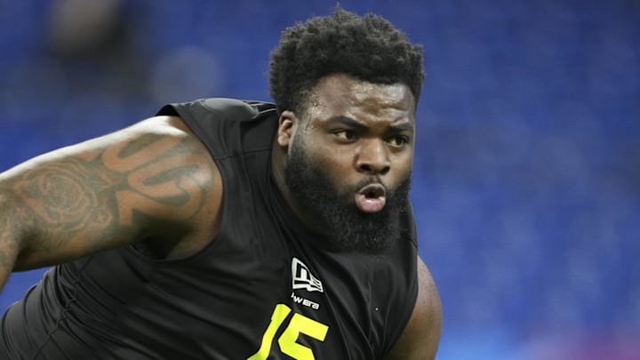 Carolina Panthers defensive lineman Lee Hunter 