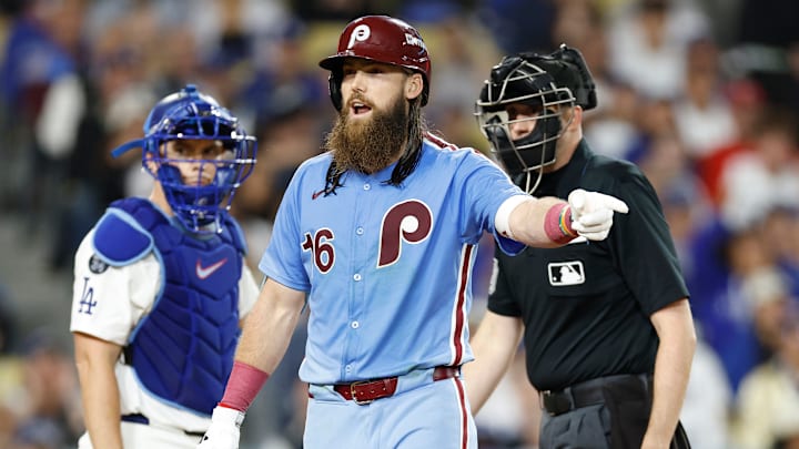 Division Series - Philadelphia Phillies v Los Angeles Dodgers - Game Three Division Series - Philadelphia Phillies v Los Angeles Dodgers - Game Three