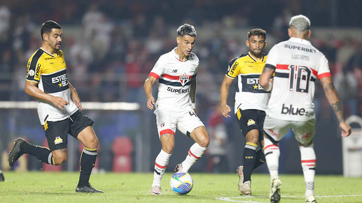 Luciano fez um dos gols do São Paulo contra o Criciúma no jogo deste ano no Morumbis