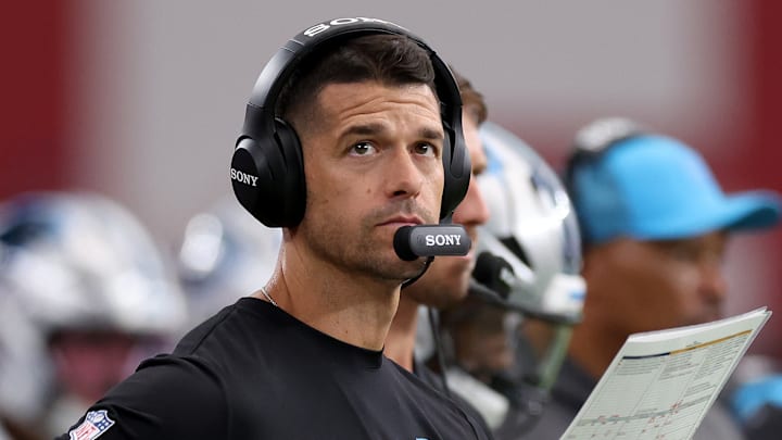 Carolina Panthers head coach Dave Canales