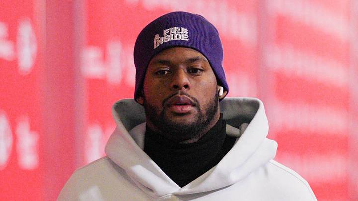 Dec 14, 2025; Kansas City, Missouri, USA; Kansas City Chiefs wide receiver Juju Smith-Schuster (9) arrives at GEHA Field at Arrowhead Stadium before a game against the Los Angeles Chargers. Mandatory Credit: Jay Biggerstaff-Imagn Images
