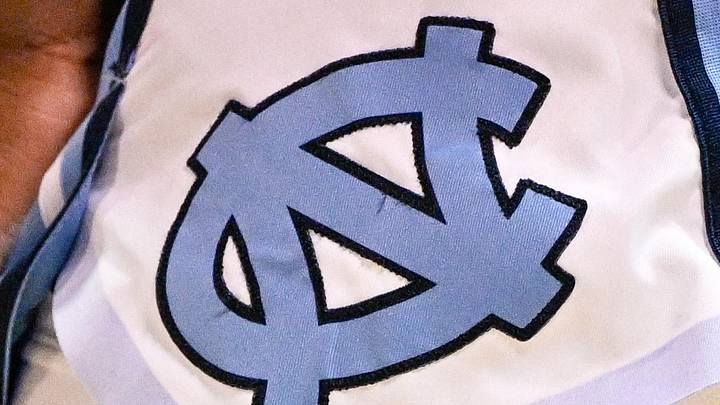 Jan 3, 2026; Dallas, Texas, USA; A view of the North Carolina Tar Heels logo on the shorts of forward Caleb Wilson (8) during the second half against the SMU Mustangs at Moody Coliseum. Mandatory Credit: Jerome Miron-Imagn Images Jan 3, 2026; Dallas, Texas, USA; A view of the North Carolina Tar Heels logo on the shorts of forward Caleb Wilson (8) during the second half against the SMU Mustangs at Moody Coliseum. Mandatory Credit: Jerome Miron-Imagn Images