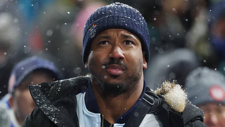 Los Angeles Rams player Myles Garrett during the Milano Cortina 2026 Olympic Winter Games