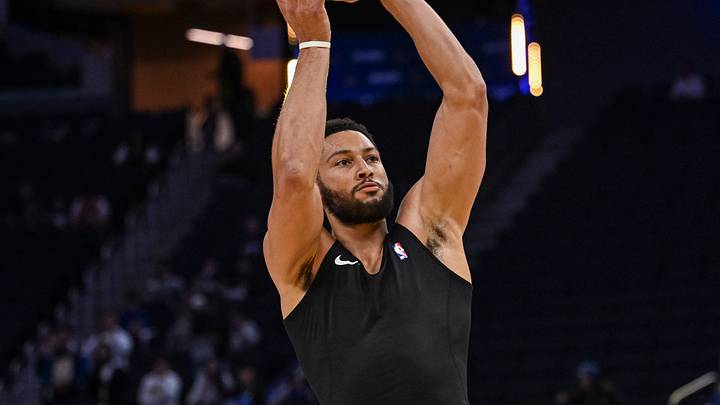 Oct 10, 2026; San Francisco, California, USA; Sacramento Kings guard Ben Simmons (25) warms up before a game against the Golden State Valkyries at Chase Center. Mandatory Credit: Justine Willard-Imagn Images Oct 10, 2026; San Francisco, California, USA; Sacramento Kings guard Ben Simmons (25) warms up before a game against the Golden State Valkyries at Chase Center. Mandatory Credit: Justine Willard-Imagn Images