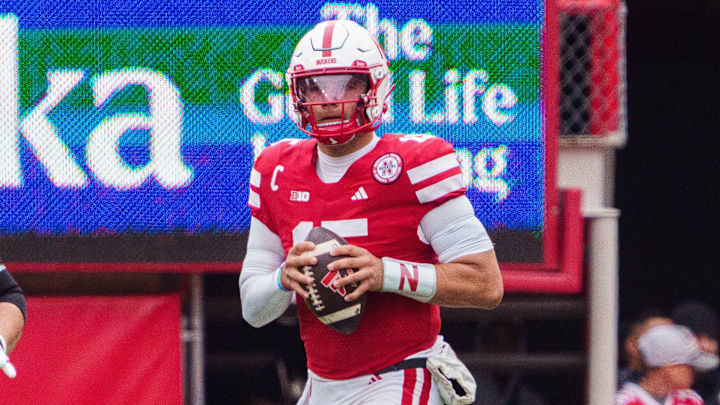 Nebraska Cornhuskers quarterback Dylan Raiola. Nebraska Cornhuskers quarterback Dylan Raiola.