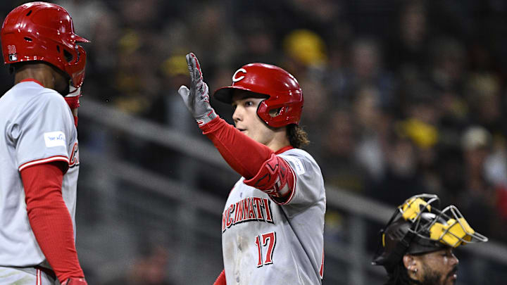 Apr 30, 2024; San Diego, California, USA; Cincinnati Reds center fielder Stuart Fairchild (17) is