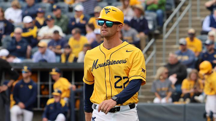 West Virginia University head coach Steve Sabins West Virginia University head coach Steve Sabins