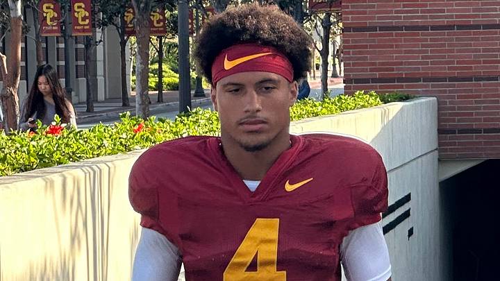 USC Trojans freshman wide receiver Trent Mosley USC Trojans freshman wide receiver Trent Mosley
