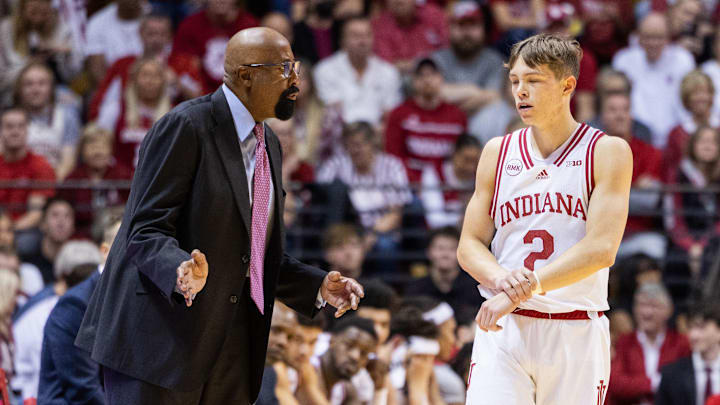 Indiana coach Mike Woodson talks to guard Gabe Cupps (2)during a game last year. Cupps is out after knee surgery. Indiana coach Mike Woodson talks to guard Gabe Cupps (2)during a game last year. Cupps is out after knee surgery.