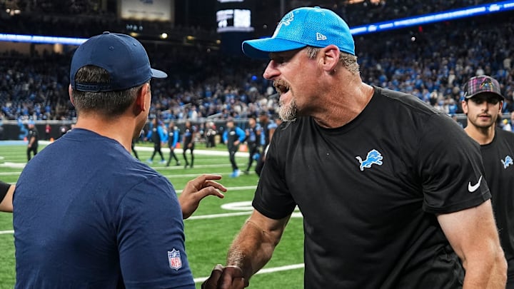 Detroit Lions head coach Dan Campbell. Detroit Lions head coach Dan Campbell.