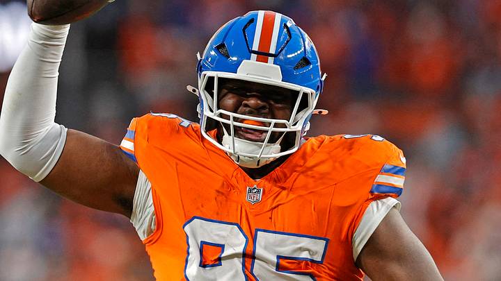 Denver Broncos defensive lineman Sai'vion Jones Denver Broncos defensive lineman Sai'vion Jones