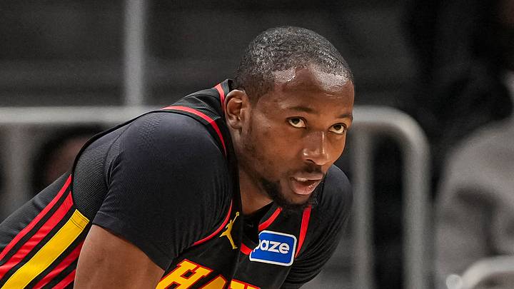 Feb 24, 2026; Atlanta, Georgia, USA; Atlanta Hawks forward Jonathan Kuminga (0) on the court against the Washington Wizards during the first half at State Farm Arena. Mandatory Credit: Dale Zanine-Imagn Images Feb 24, 2026; Atlanta, Georgia, USA; Atlanta Hawks forward Jonathan Kuminga (0) on the court against the Washington Wizards during the first half at State Farm Arena. Mandatory Credit: Dale Zanine-Imagn Images