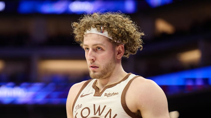 Apr 10, 2026; Sacramento, California, USA; Golden State Warriors guard Brandin Podziemski (2) looks on against the Sacramento Kings during the fourth quarter at Golden 1 Center. Mandatory Credit: Robert Edwards-Imagn Images Apr 10, 2026; Sacramento, California, USA; Golden State Warriors guard Brandin Podziemski (2) looks on against the Sacramento Kings during the fourth quarter at Golden 1 Center. Mandatory Credit: Robert Edwards-Imagn Images