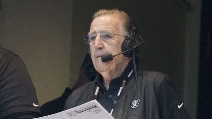 Brent Musburger is being honored with the Pro Football Hall of Fame’s Pete Rozelle Radio Television Award this weekend. Brent Musburger is being honored with the Pro Football Hall of Fame’s Pete Rozelle Radio Television Award this weekend.