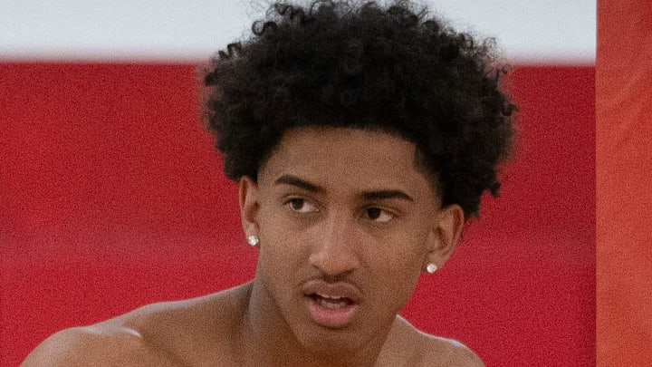 Adan Diggs practices on Sept. 19, 2024, at Inspire Courts in Gilbert, Arizona.