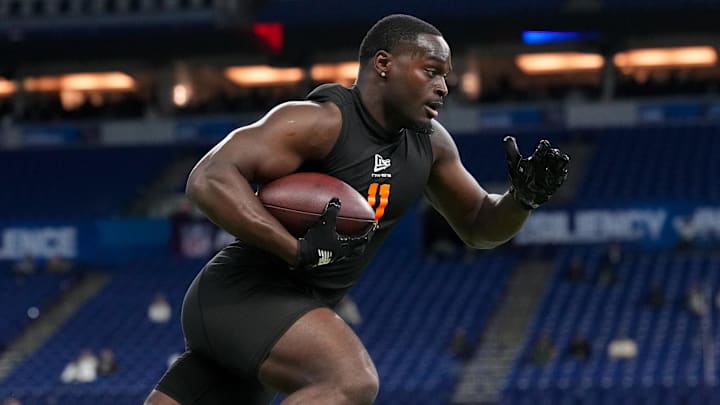 Notre Dame running back Jeremiyah Love projects as one of the top-five selections in the 2026 NFL Draft.