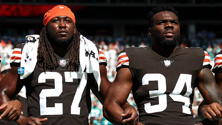 Where do Kareem Hunt and Jerome Ford land on the latest Cleveland Browns running back depth chart?