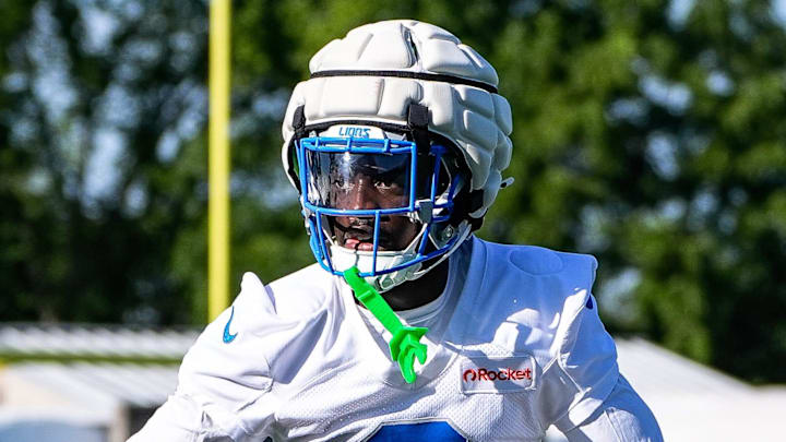Detroit Lions cornerback Terrion Arnold (6). Detroit Lions cornerback Terrion Arnold (6).