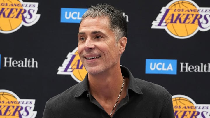 Los Angeles Lakers general manager Rob Pelinka Los Angeles Lakers general manager Rob Pelinka