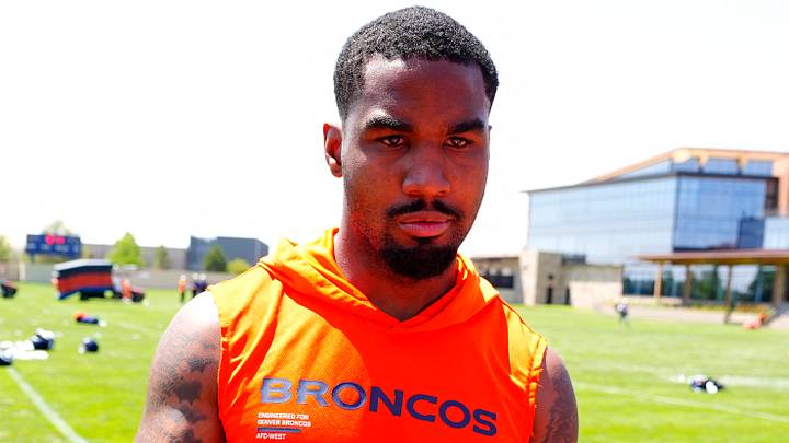 Denver Broncos wide receiver Jaylen Waddle Denver Broncos wide receiver Jaylen Waddle