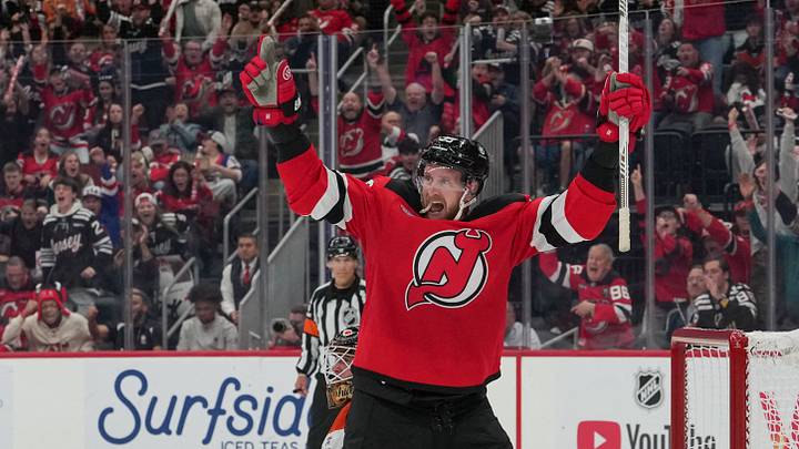 New Jersey Devils right wing Anthony Mantha New Jersey Devils right wing Anthony Mantha
