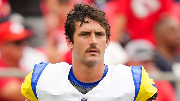 Los Angeles Rams quarterback Stetson Bennett. Los Angeles Rams quarterback Stetson Bennett.