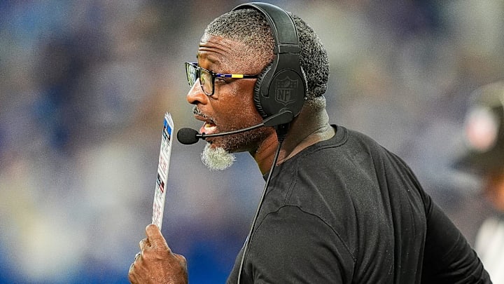 Detroit Lions defensive coordinator Aaron Glenn. Detroit Lions defensive coordinator Aaron Glenn.